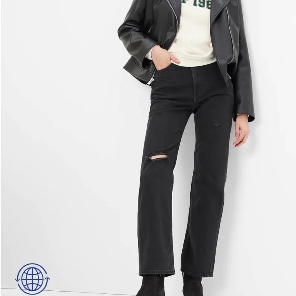 GAP Women's Black 90’s High Rise Loose Fit Jeans